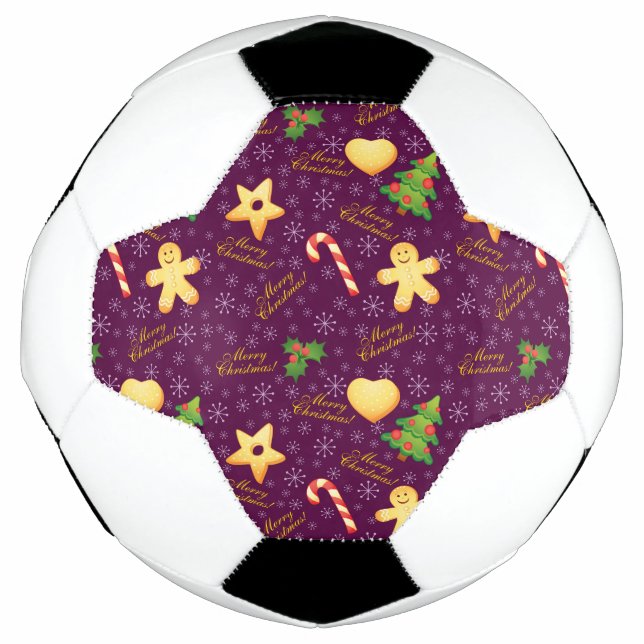 Bola de Futebol Natal Feliz (Frente)