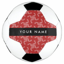 Bola De Futebol Natal Garland, Red, Seu nome, Personalize