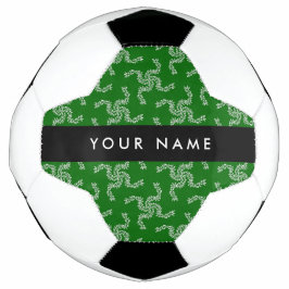 Bola De Futebol Natal Garland, Verde, Seu nome, Personalize