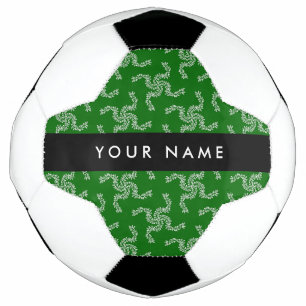 Bola De Futebol Natal Garland, Verde, Seu nome, Personalize