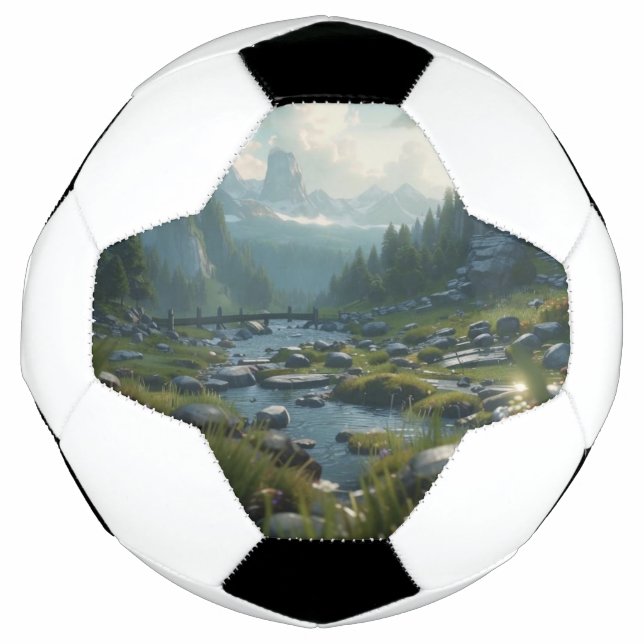 Bola De Futebol Natureza 21. (Frente)