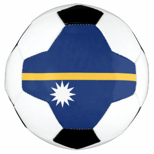Bola De Futebol Nauru Flag