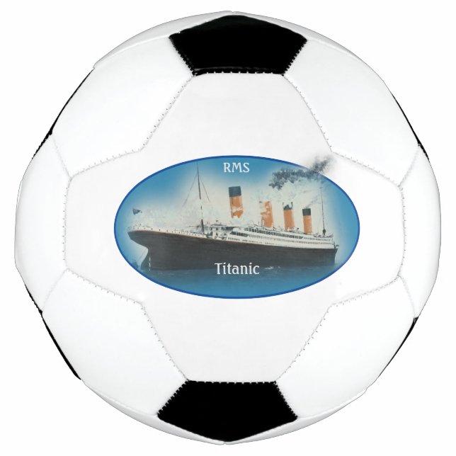 Bola De Futebol Navio Titanic Maritime White Star Line (Frente)