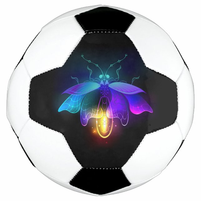 Bola De Futebol Neon Firefly a preto (Frente)