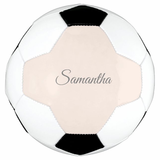 Bola De Futebol Nome Cor-de-Rosa Escamuflado Moderno (Frente)