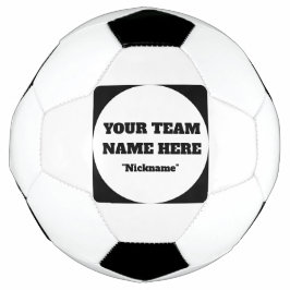 Bola De Futebol Nome de Equipe de Futebol Simples e Personalizável