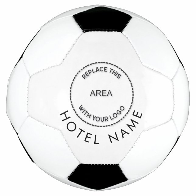 Bola De Futebol Nome do Hotel de Logotipo Personalizado Minimizado (Frente)