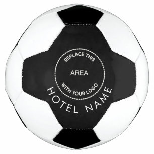 Bola De Futebol Nome do Hotel de Logotipo Personalizado Preto Bran