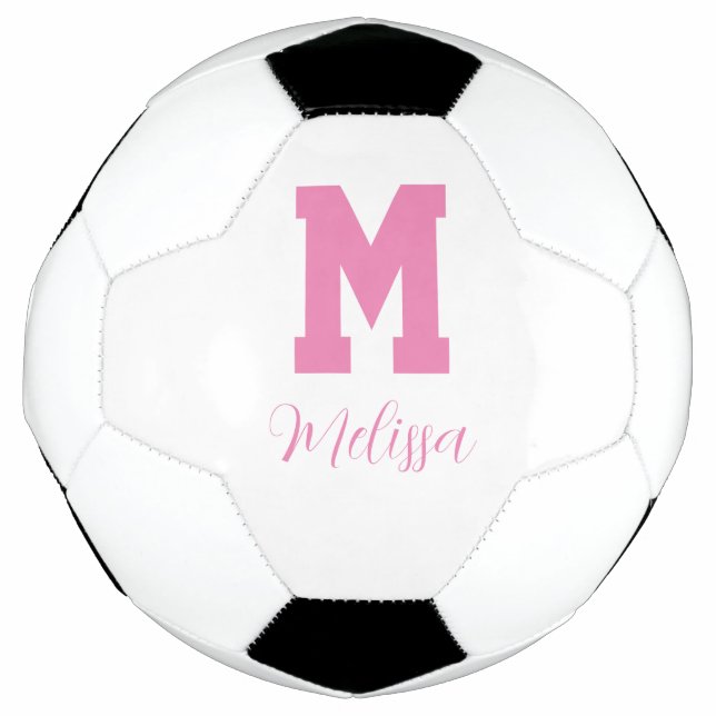 Bola De Futebol Nome do jogador e monograma (Frente)