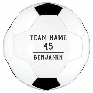 Bola De Futebol Nome do Time do Jogador de Futebol Simples Número