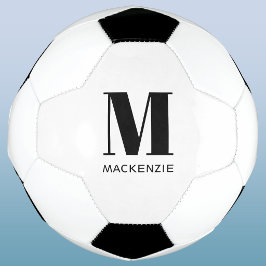 Bola De Futebol Nome Inicial Personalizado Monograma
