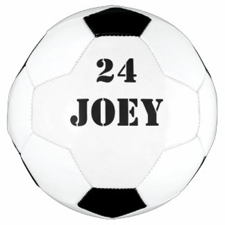 Bola De Futebol Nome Jersey Número Preto Fonte 4Joey