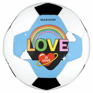 Bola De Futebol Nome Personalizado "Amor É Amor"