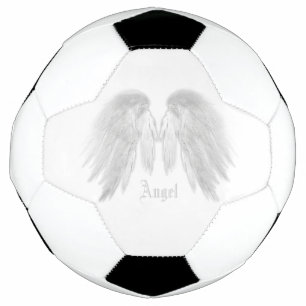 Bola De Futebol Nome Personalizado Branco do ANGEL WINGS