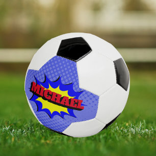 Bola De Futebol Nome personalizado de quadrinhos de super-heróis