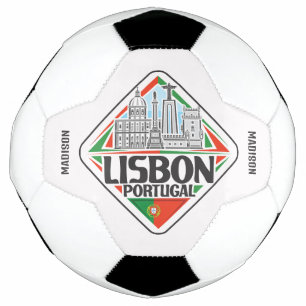 Bola De Futebol Nome Personalizado Lisboa Portugal
