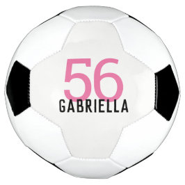 Bola De Futebol Nome personalizado Número personalizado Girls Rosa