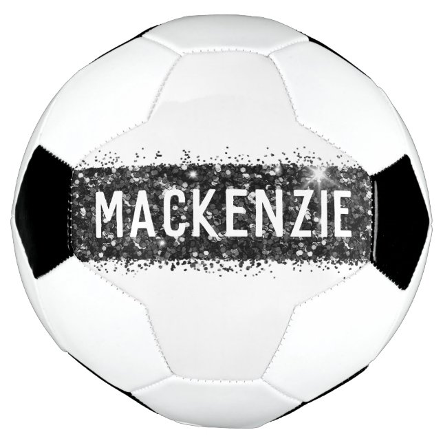 Bola De Futebol Nome Personalizado Personalizado de Monograma de F (Invertido)