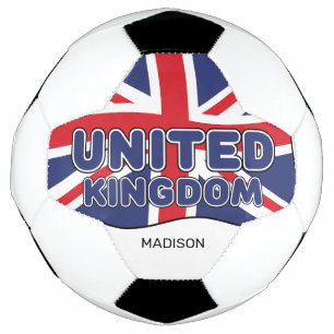 Bola De Futebol Nome Personalizado Sinalizador Reino Unido