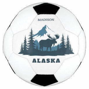 Bola De Futebol Nome Personalizado & Texto ALASKA