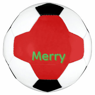 Bola De Futebol Nome Verde Alegre no Vermelho
