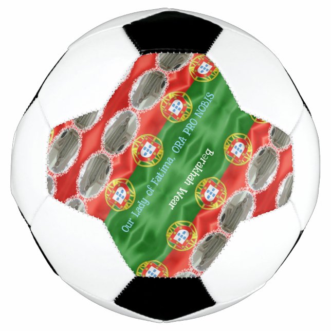 Bola De Futebol Nossa Senhora de FÁTIMA, (Frente)