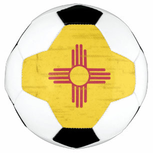 Bola De Futebol Nova bandeira do México. Bandeira do Novo México