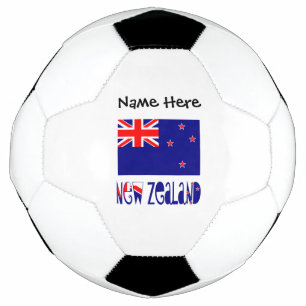 Bola De Futebol Nova Zelândia Nome Personalizado Bandeira Neozelan
