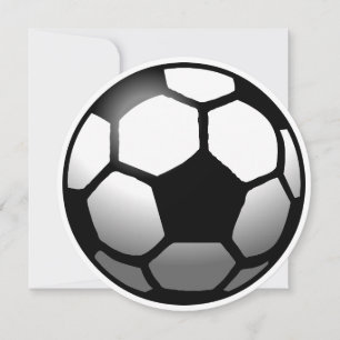Bola de futebol num Cartão de Aniversário