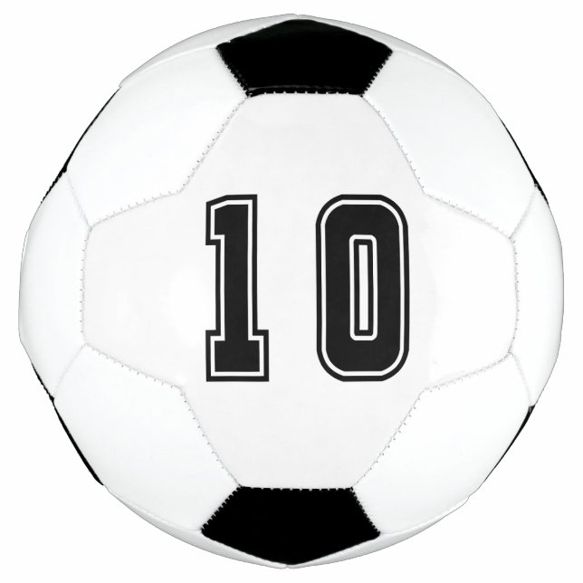 Bola De Futebol Número 10 (Frente)