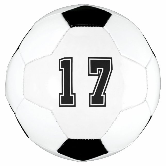 Bola De Futebol Número 17 (Frente)