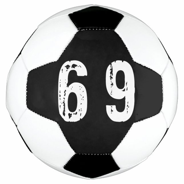Bola De Futebol Número desportivo 69 (Frente)
