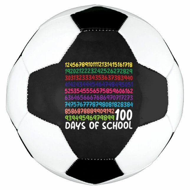 Bola De Futebol Números de Matemática 100º Dia das Crianças de Pro (Frente)