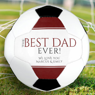 Bola De Futebol O melhor Pai do dia do pai negro vermelho
