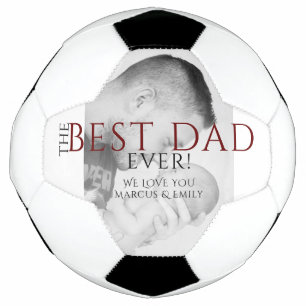 Bola De Futebol O Melhor Pai do Mundo Dia dos Pais Foto Preto e Br