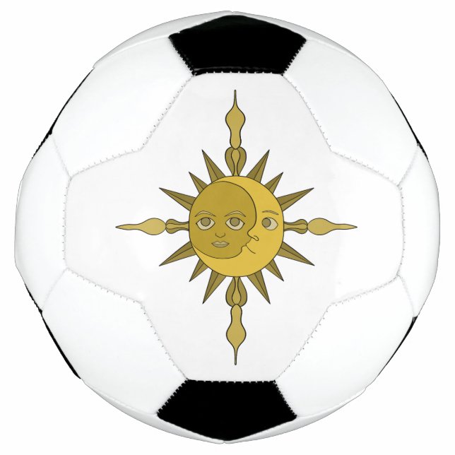 Bola De Futebol O Sol e a Lua (Frente)