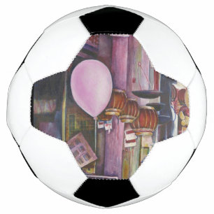 Bola De Futebol O Sol e a Lua Rosa Balão