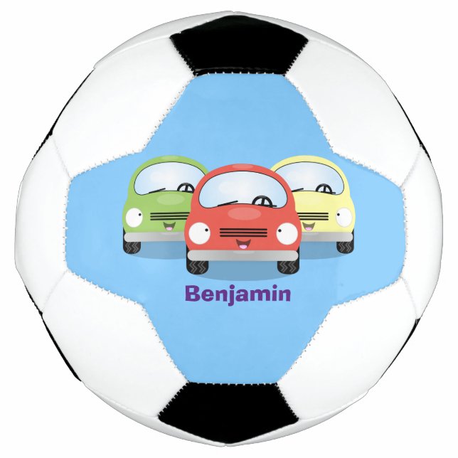 Bola De Futebol Óculos de desenho animado de kawaii, bonitos (Frente)
