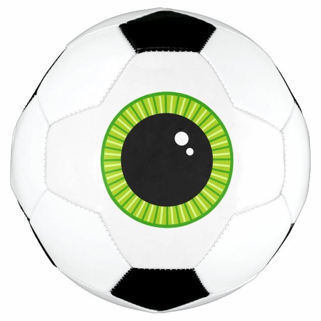 Bola De Futebol Olho Verde Engraçado (Frente)