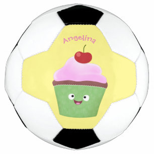 Bola De Futebol Óptica ilustração do desenho animado do cupcake