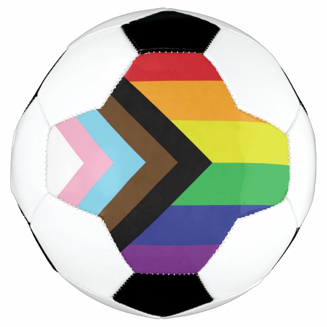 Bola De Futebol Orgulho gay Arco-Íris Sinalizador Progressivo LGBT (Frente)