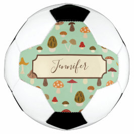 Bola De Futebol Outono Cogumelos