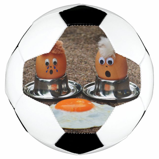Bola De Futebol Ovos engraçados (Frente)