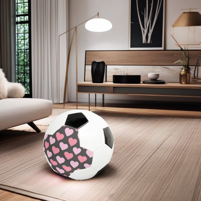 Bola De Futebol Padrão cardíaco de amor moderno (Criador carregado)