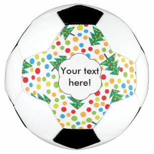 Bola De Futebol Padrão das árvores de Natal