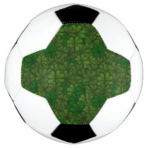 Bola De Futebol Padrão de Arte Digital Campo de Trevos Dia de São