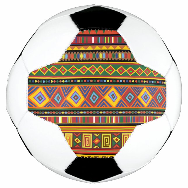Bola De Futebol Padrão de Arte Étnica na África (Frente)