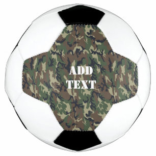 Bola De Futebol Padrão de Camuflagem Verde Militar
