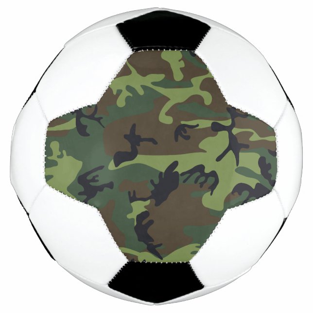 Bola De Futebol Padrão de Camuflagem Verde, Padrão Militar, Exérci (Frente)
