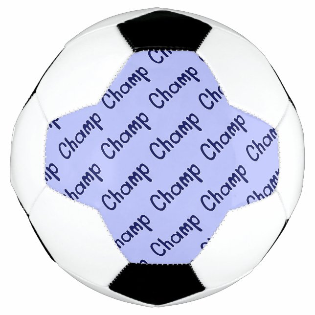 Bola De Futebol Padrão de Carimbo - Azul (Frente)
